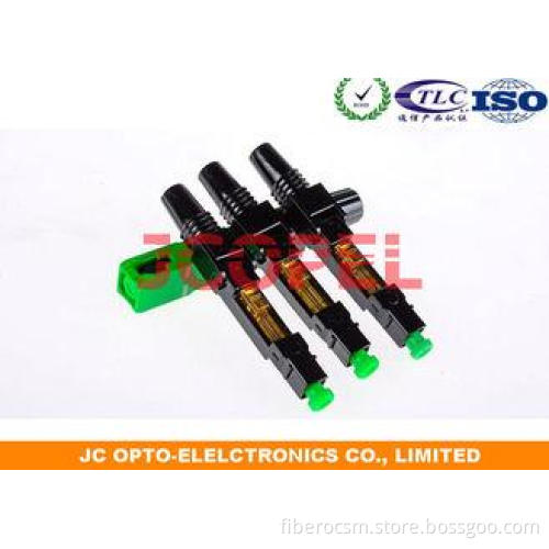 SC APC Fast Fibre Optic St Connector ABS Drop Cable Quick C